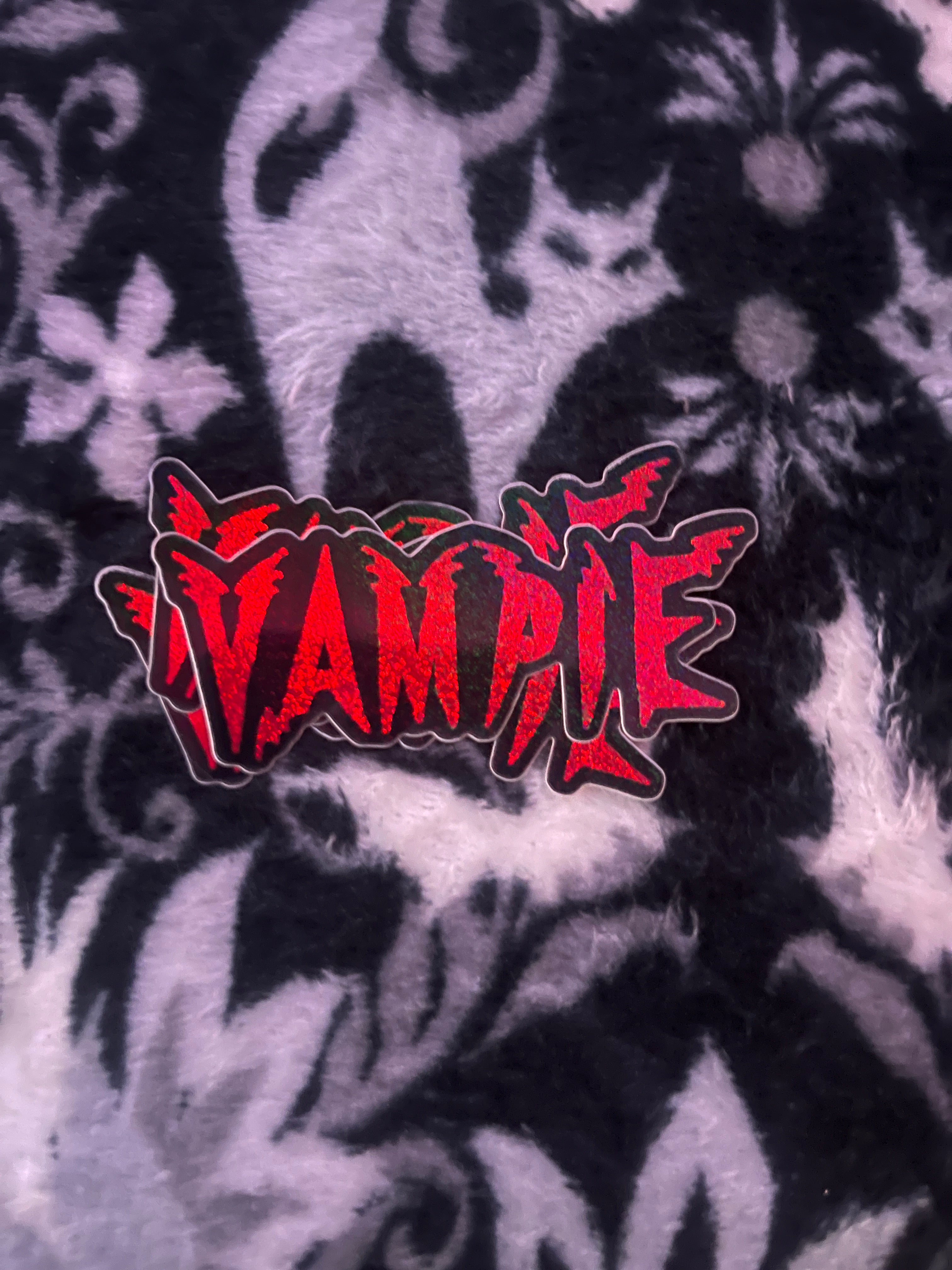 Holographic Vampie Logo Sticker