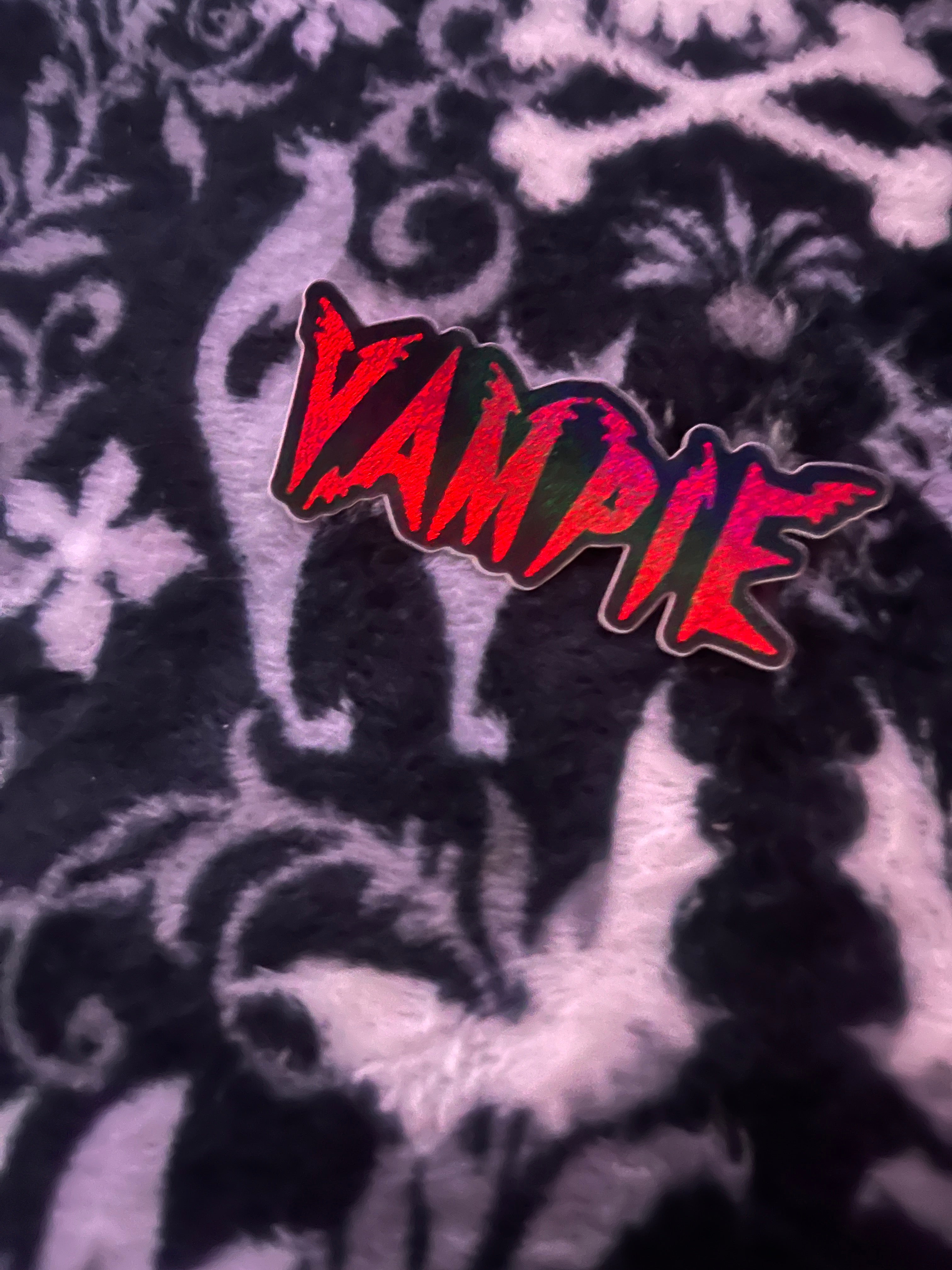 Holographic Vampie Logo Sticker