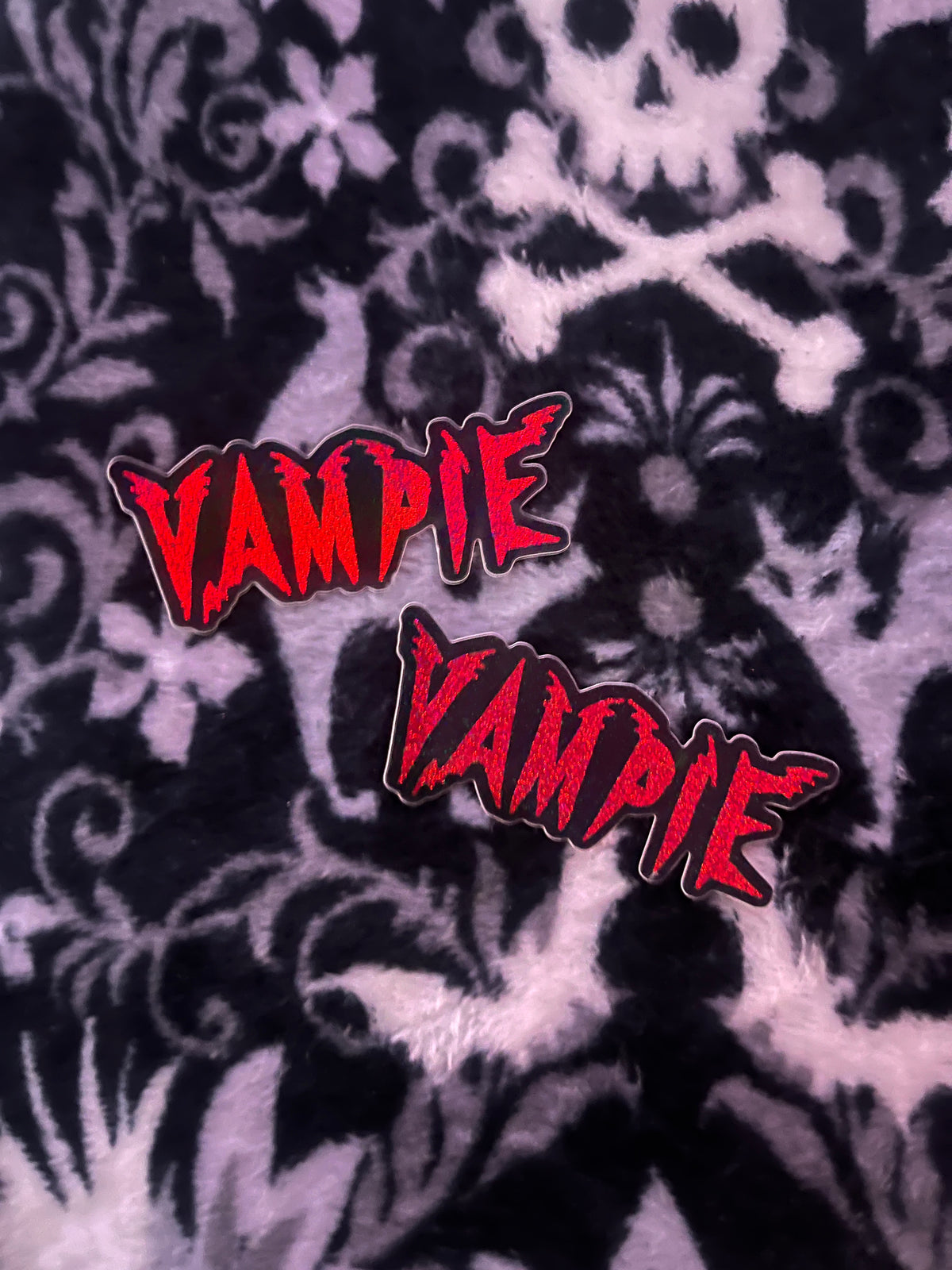 Holographic Vampie Logo Sticker